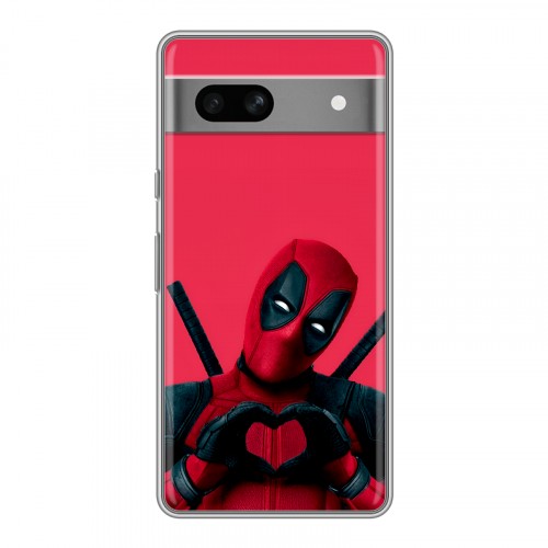 Дизайнерский силиконовый чехол для Google Pixel 7A Дедпул Deadpool