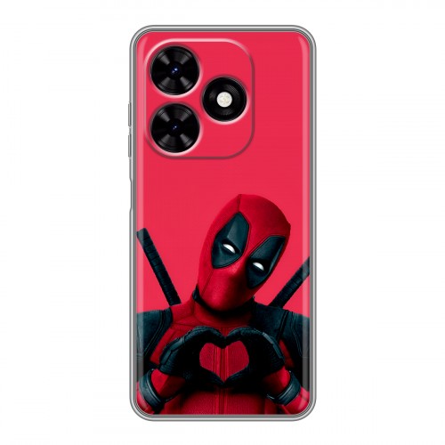 Дизайнерский силиконовый чехол для Tecno Spark Go 2024 Дедпул Deadpool