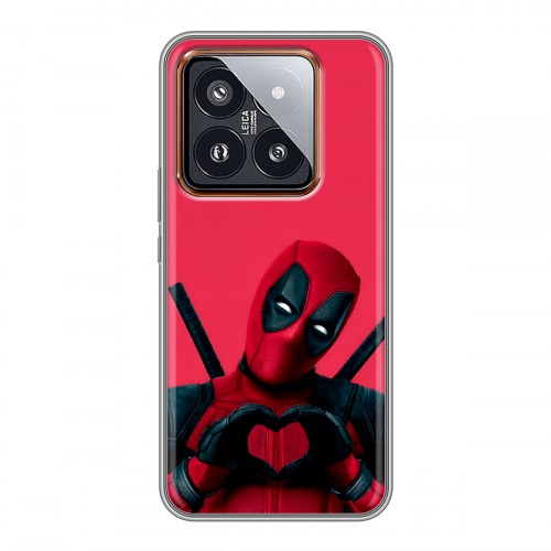 Дизайнерский силиконовый чехол для Xiaomi 14 Pro Дедпул Deadpool