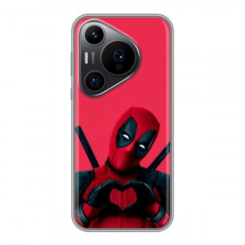 Дизайнерский силиконовый чехол для Huawei Pura 70 Pro Дедпул Deadpool