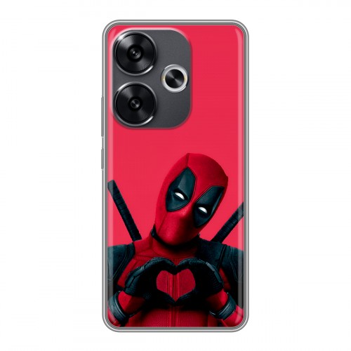 Дизайнерский силиконовый чехол для Xiaomi Redmi Turbo 3 Дедпул Deadpool