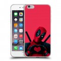 Дизайнерский силиконовый чехол для Iphone 6 Plus/6s Plus Дедпул Deadpool
