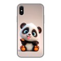 Дизайнерский силиконовый чехол для Iphone x10 милая панда