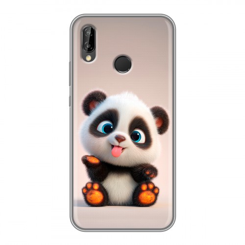 Дизайнерский силиконовый чехол для Huawei P20 Lite милая панда