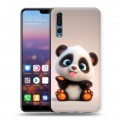 Дизайнерский силиконовый с усиленными углами чехол для Huawei P20 Pro милая панда