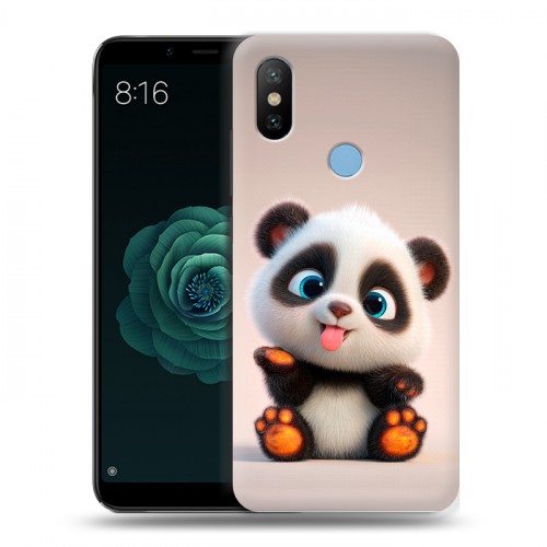 Дизайнерский силиконовый чехол для Xiaomi Mi A2 милая панда