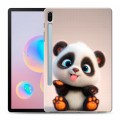Дизайнерский силиконовый чехол для Samsung Galaxy Tab S6 милая панда