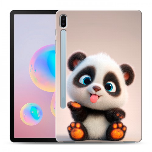 Дизайнерский силиконовый чехол для Samsung Galaxy Tab S6 милая панда