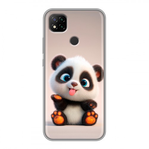 Дизайнерский силиконовый чехол для Xiaomi RedMi 9C милая панда