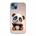 Дизайнерский силиконовый чехол для Iphone 13 милая панда