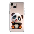 Дизайнерский силиконовый чехол для Iphone 14 милая панда