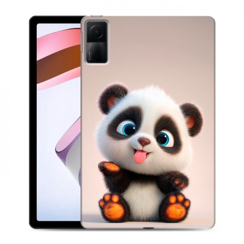 Дизайнерский силиконовый чехол для Xiaomi RedMi Pad милая панда
