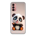 Дизайнерский силиконовый чехол для Samsung Galaxy A04s милая панда