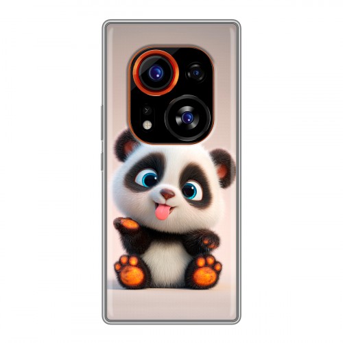 Дизайнерский силиконовый чехол для Tecno Phantom X2 Pro милая панда