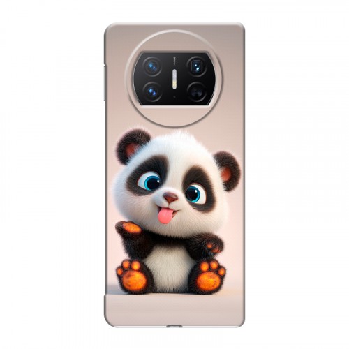 Дизайнерский пластиковый чехол для Huawei Mate X3 милая панда