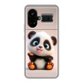 Дизайнерский силиконовый чехол для Realme GT5 милая панда