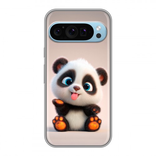 Дизайнерский силиконовый чехол для Google Pixel 9 милая панда