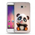 Дизайнерский пластиковый чехол для LG L60 милая панда
