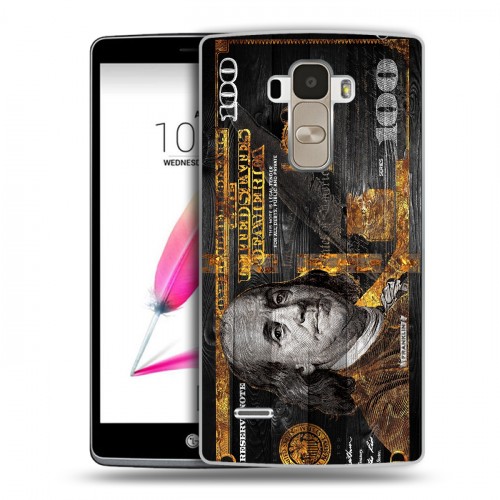 Дизайнерский пластиковый чехол для LG G4 Stylus Доллар деньги