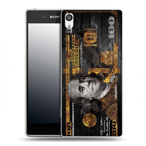 Дизайнерский пластиковый чехол для Sony Xperia E5 Доллар деньги