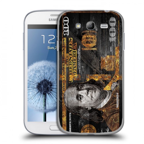 Дизайнерский пластиковый чехол для Samsung Galaxy Grand Доллар деньги