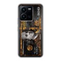Дизайнерский силиконовый с усиленными углами чехол для Vivo Y35 Доллар деньги