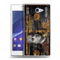 Дизайнерский пластиковый чехол для Sony Xperia M2 dual Доллар деньги