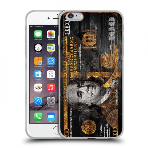 Дизайнерский силиконовый чехол для Iphone 6 Plus/6s Plus Доллар деньги