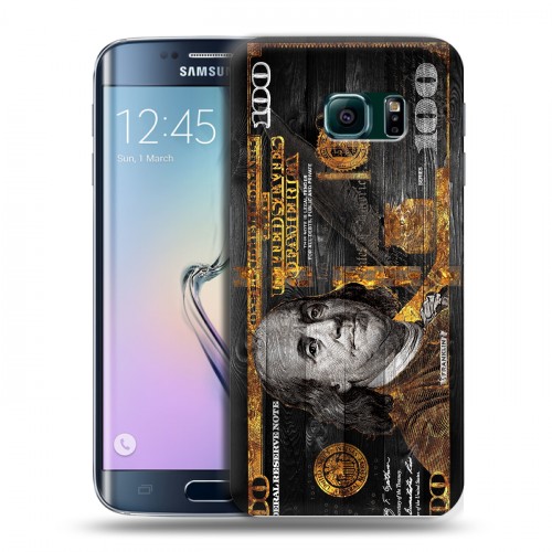 Дизайнерский силиконовый чехол для Samsung Galaxy S6 Edge Доллар деньги