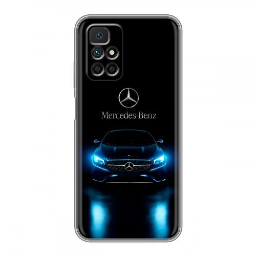 Дизайнерский силиконовый с усиленными углами чехол для Xiaomi Redmi 10 Mercedes Мерседес