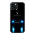 Дизайнерский силиконовый чехол для Iphone 15 Mercedes Мерседес