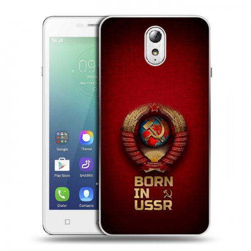 Дизайнерский силиконовый чехол для Lenovo Vibe P1m Флаг Герб СССР