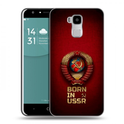 Дизайнерский пластиковый чехол для Doogee Y6 Флаг Герб СССР