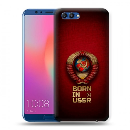Дизайнерский пластиковый чехол для Huawei Honor View 10 Флаг Герб СССР