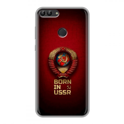 Дизайнерский силиконовый чехол для Huawei P Smart Флаг Герб СССР