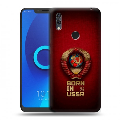 Дизайнерский силиконовый чехол для Alcatel 5V Флаг Герб СССР