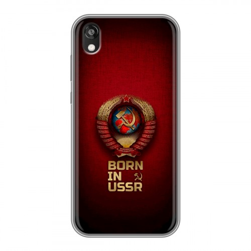 Дизайнерский силиконовый чехол для Huawei Honor 8s Флаг Герб СССР