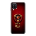 Дизайнерский силиконовый чехол для Samsung Galaxy A12 Флаг Герб СССР