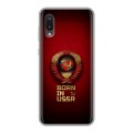 Дизайнерский силиконовый чехол для Samsung Galaxy A02 Флаг Герб СССР