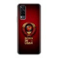 Дизайнерский пластиковый чехол для Vivo Y31 Флаг Герб СССР