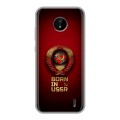 Дизайнерский силиконовый чехол для Nokia C20 Флаг Герб СССР