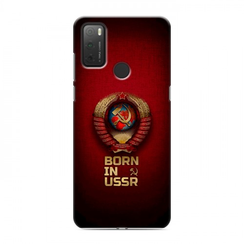 Дизайнерский силиконовый чехол для Alcatel 3L (2021) Флаг Герб СССР