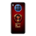 Дизайнерский силиконовый чехол для Huawei Nova 8i Флаг Герб СССР