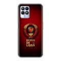 Дизайнерский силиконовый чехол для Realme 8i Флаг Герб СССР