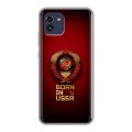 Дизайнерский силиконовый чехол для Samsung Galaxy A03 Флаг Герб СССР