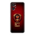 Дизайнерский силиконовый с усиленными углами чехол для OPPO A96 Флаг Герб СССР