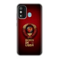 Дизайнерский силиконовый чехол для Itel A27 Флаг Герб СССР