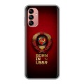 Дизайнерский силиконовый чехол для Samsung Galaxy A04s Флаг Герб СССР