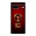 Дизайнерский силиконовый чехол для Google Pixel 7 Флаг Герб СССР