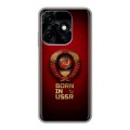 Дизайнерский силиконовый чехол для Tecno Spark 10C Флаг Герб СССР